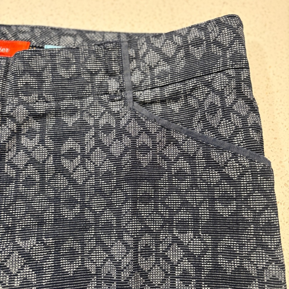 Cartonnier for Anthropologie Blue Cropped Charlie Trousers Size 12 - Picture 3 of 8